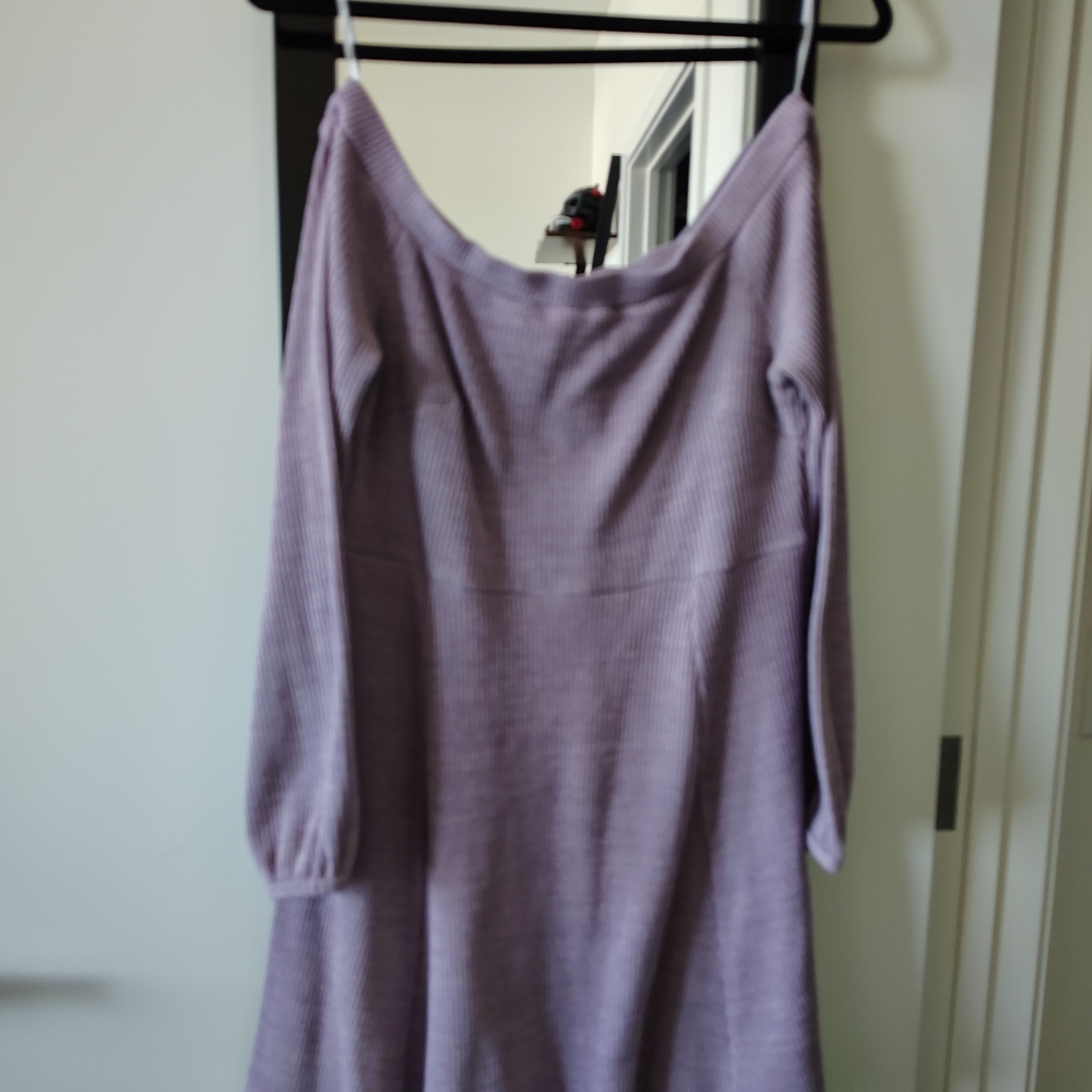 Lulus Ribbed Knit Sweater - Lavender In Large - Picture 2 of 6